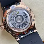 HB Factory Hublot Classic Fusion 550.OS.1800.RX.1604.ORL19 40mm Diamond Rose Gold Black Rubber Strap Black Dial