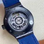 HB Factory Hublot Classic Fusion 565.CM.7170.LR 38mm Steel Leather Strap Blue Dial