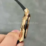 HB Factory Hublot Classic Fusion 565.OX.1480.LR.1204 38mm Rose Gold Leather Strap Black Dial