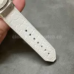 HB Factory Hublot Classic Fusion 582.NX.2610.RX.1204 38mm Diamond Bezel Steel Leather Strap White Dial