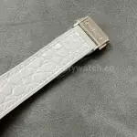 HB Factory Hublot Classic Fusion 582.NX.2610.RX.1204 38mm Diamond Bezel Steel Leather Strap White Dial