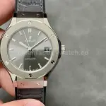 HB Factory Hublot Classic Fusion Racing Grey 565.NX.7071.LR 38mm Leather Strap Grey Dial