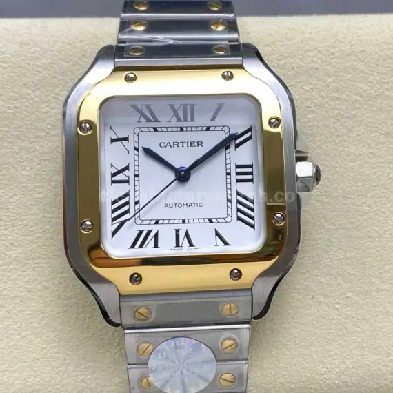 J12 Factory Cartier Santos W2SA0016 35.1mm Roman Numerals Silver Dial