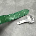 J12 Factory Cartier Santos WSSA0062 39.8mm Leather Strap Roman Numerals Green Dial