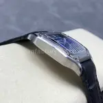 J12 Factory Cartier Santos WSSA0063 35.1mm Leather Strap Roman Numerals Blue Dial