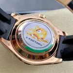 KF Factory Rolex Yacht-Master 116695SATS 40mm Rose Gold Rubber Strap Black Dial