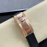 KF Factory Rolex Yacht-Master 116695SATS 40mm Rose Gold Rubber Strap Black Dial