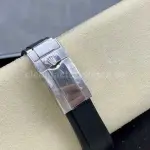 KF Factory Rolex Yacht-Master 126679SABR 40mm White Gold Rubber Strap Black Dial