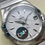 OM+ Factory Omega Constellation Men 123.10.38.21.02.003 38mm Full Steel Silver Dial