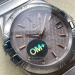 OM+ Factory Omega Constellation Men 123.10.38.21.06.002 38mm Full Steel Pink Dial