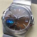 OM+ Factory Omega Constellation Men 123.10.38.21.10.001 38mm Full Steel Brown Dial