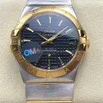 OM+ Factory Omega Constellation Men 123.20.35.20.01.001 38mm Gold/Steel Black Dial