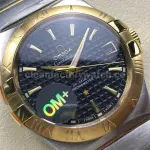 OM+ Factory Omega Constellation Men 123.20.35.20.01.001 38mm Gold/Steel Black Dial