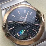 OM+ Factory Omega Constellation Men 123.20.38.21.01.001 38mm Rose Gold/Steel Black Dial