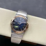OM+ Factory Omega Constellation Men 123.20.38.21.03.001 38mm Rose Gold/Steel Blue Dial