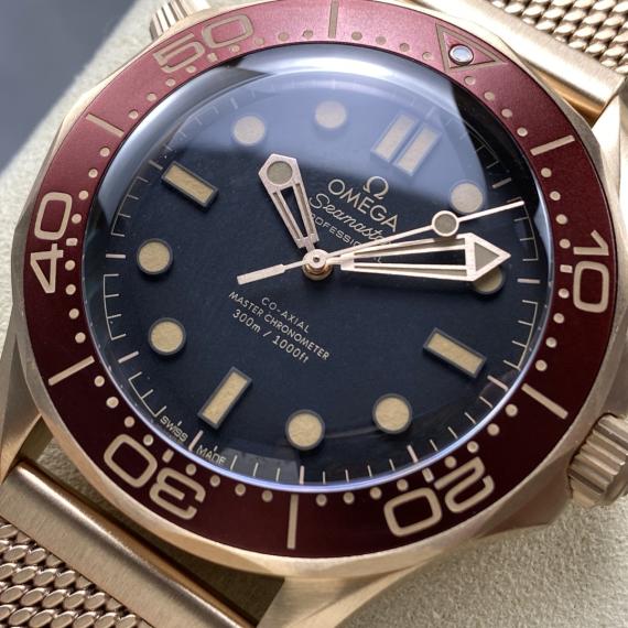 Omega Seamaster – Burgundy & Gold