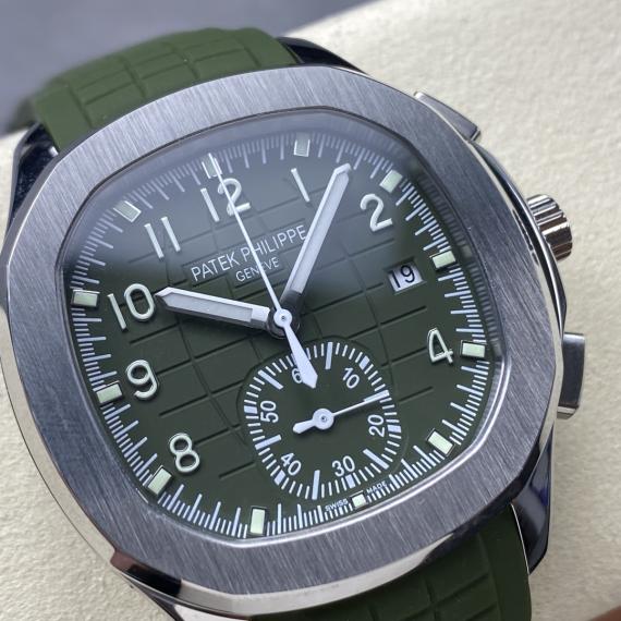 Patek Philippe Aquanaut - Stainless Steel Khaki Green Dial