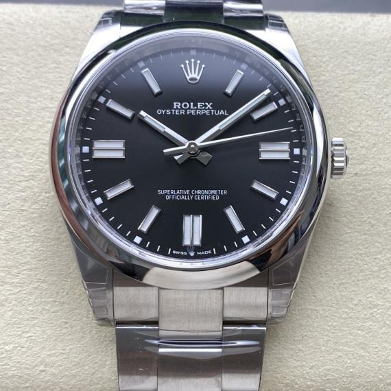 Rolex Oyster Perpetual — Stainless Steel Black Dial