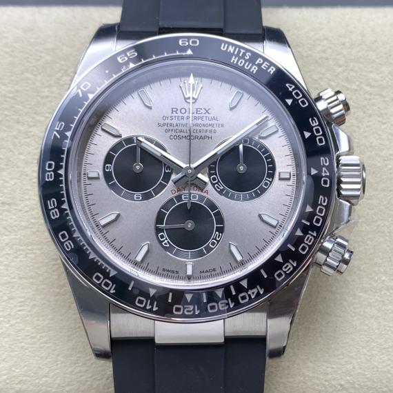 Rolex Cosmograph Daytona — White Gold Steel-Silver Dial