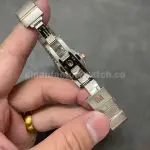 TW Factory Omega Constellation Quartz 123.25.27.60.55.007 27mm Diamond&Rose Gold Bezel Half Rose Gold Steel Mother Of Pearl Diamond Dial