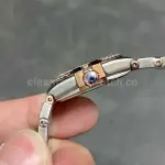 TW Factory Omega Constellation Quartz 131.25.28.60.99.001 27mm Diamond Bezel Half Rose Gold Steel Diamond Blue Dial