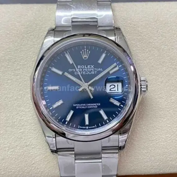 VS Factory Rolex Datejust 126200-0006 36mm Smooth Bezel Full 904L Blue Dial