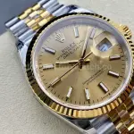 VS Factory Rolex Datejust 126233-0015 36mm Half Yellow Gold Champagne Dial Jubilee