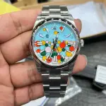 VS Factory Rolex Oyster Perpetual 126000-0009 36mm Bubbles Fringed Blue Dial