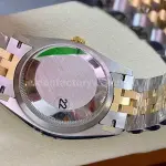 VS Factory Rolex Wimbledon Datejust 126233-0035 36mm Half Yellow Gold Roman Number Grey Dial Jubilee