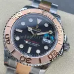 VS Factory Rolex Yacht-Master 126621-0002 40mm Half Rose Gold Black Dial
