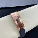 VS Factory Rolex Yacht-Master 126655 40mm Rose Gold Rubber Strap Black Dial