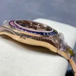 ZF Factory Rolex Daytona 116595RBOW 40mm Rose Gold Rainbow Bezel Diamond Black Dial